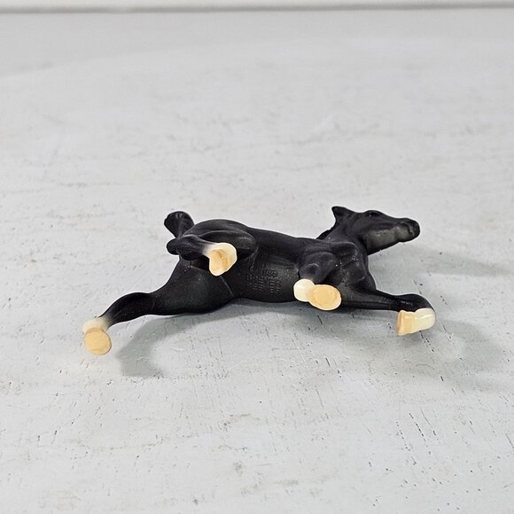 Breyer Stablemate Trotting Foal Baby Horse Black #5655 #5994 - Picture 8 of 8